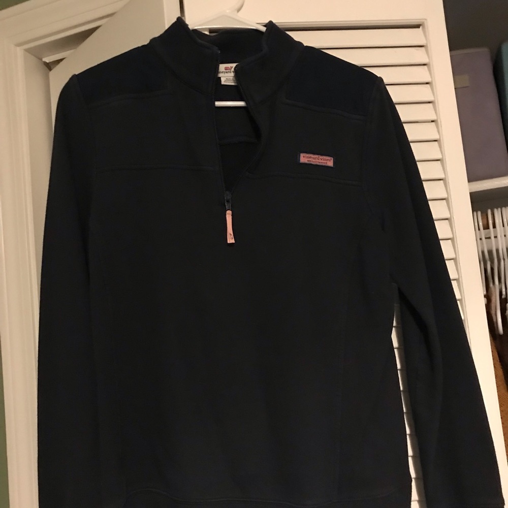Navy blue vineyard vines sheep shirt